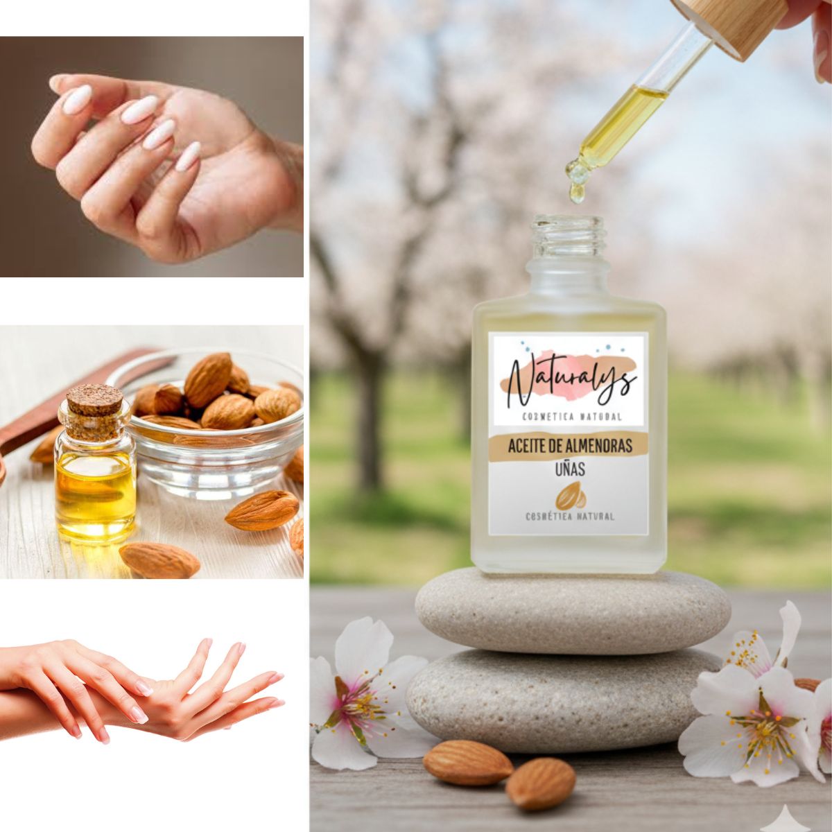 Aceite de Almendras para Manos y Uñas